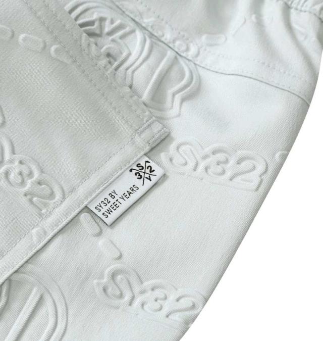 大きいサイズ SY32 by SWEET YEARS ゴルフ エンボス ストレッチ パンツ グレー 3L 4L 5L 6L/1274-5205-1-250