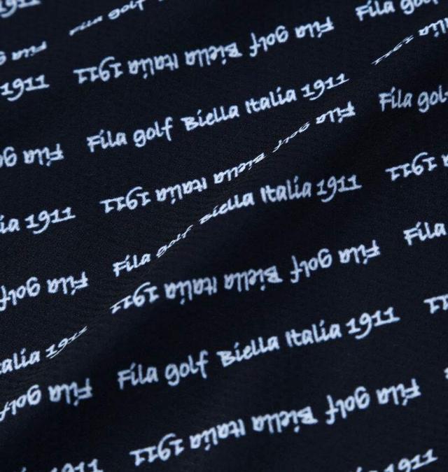 大きいサイズ FILA GOLF ECO ディンブルメッシュ ロゴプリント 半袖 シャツ ネイビー 3L 4L 5L 6L/1278-6241-1-155_3