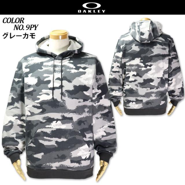 大きいサイズ OAKLEY(オークリー) プルオーバーパーカー CHAMELEON グレーカモ XL XXL/LW-FOA401055_1
