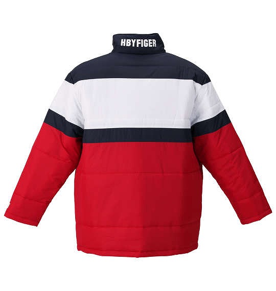 大きいサイズ H by FIGER 切替中綿ジャケット トリコロール 3L 4L 5L 6L 8L/1163-9315-1-158