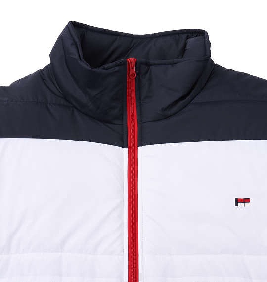 大きいサイズ H by FIGER 切替中綿ジャケット トリコロール 3L 4L 5L 6L 8L/1163-9315-1-158
