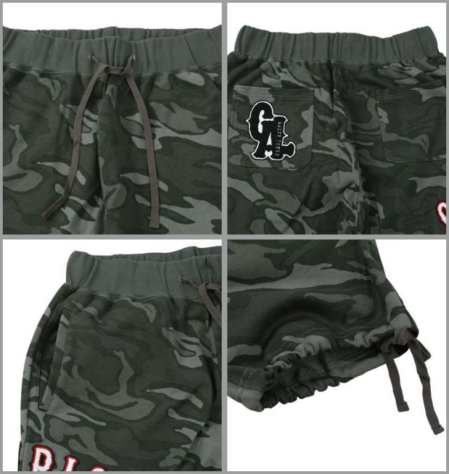 大きいサイズ GALFY 復活わんわん大学 スウェットパンツ カモフラ柄 3L 4L 5L 6L/1254-5315-1-158