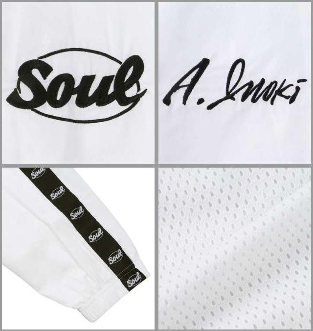 大きいサイズ INOKI ISM×SOUL アントニオ猪木 ウインドブレーカー ジャケット ホワイト 3L 4L 5L 6L/1273-4365-1-158
