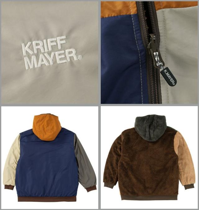 大きいサイズ KRIFF MAYER ひっくり フルジップ パーカージャケット マルチカラー 3L 4L 5L 6L 8L/1273-5340-3-158