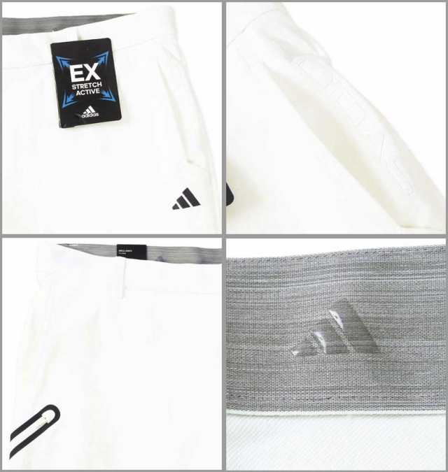 大きいサイズ adidas golf アディダスゴルフ WIND.RDY EX ストレッチアクティブ アンクルパンツ ホワイト 104cm 108cm/1274-3300-1-158