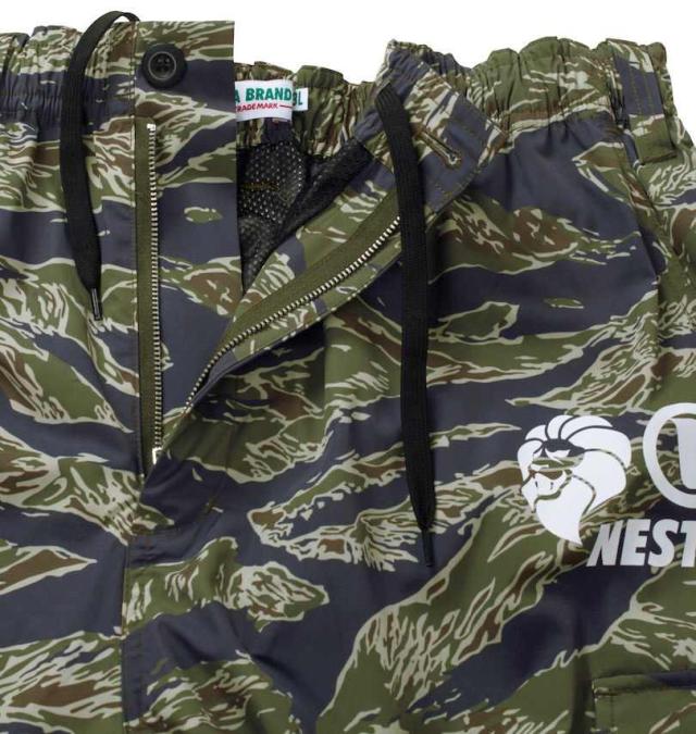 大きいサイズ NESTA BRAND 420T マイクロタフタ 裏メッシュ カーゴパンツ タイガーカモ 3L 4L 5L 6L 8L/1274-4355-1-158