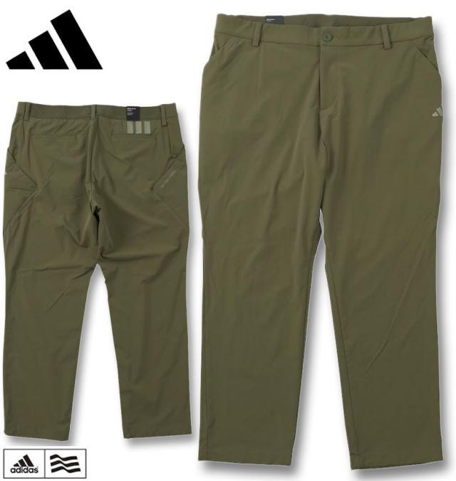 大きいサイズ adidas golf アディダスゴルフ EX-Stretch Active スリーストライプ アンクルパンツ オリーブストレータ 104cm 108cm/1274-5220-3-158