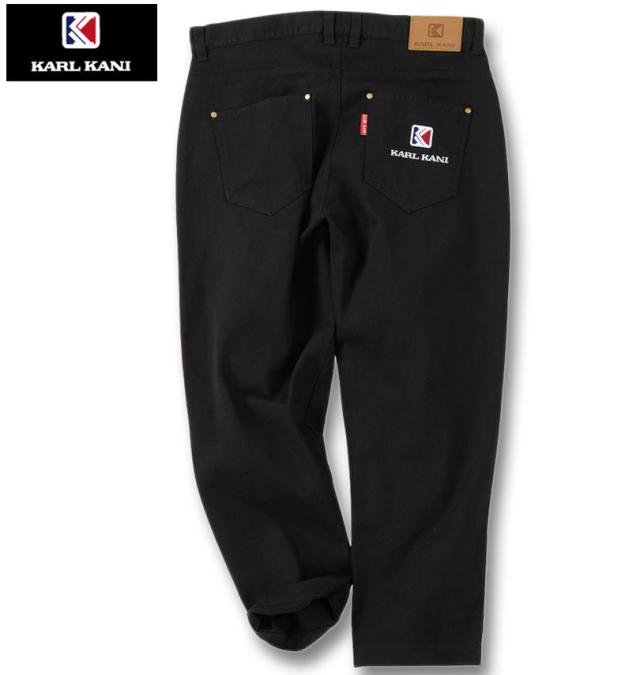 大きいサイズ KARL KANI デニムパンツ ブラック 100cm 110cm 120cm 130cm 140cm/1274-5341-2-158