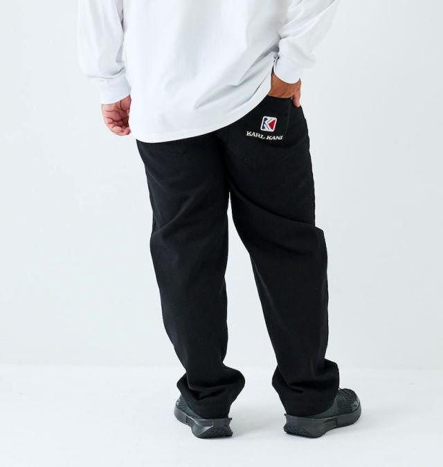 大きいサイズ KARL KANI デニムパンツ ブラック 100cm 110cm 120cm 130cm 140cm/1274-5341-2-158