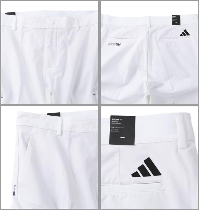 大きいサイズ adidas golf アディダスゴルフ CLIMACOOL EX-STRETCH ACTIVE サイドポケット アンクルパンツ ホワイト 104cm 108cm/1274-6201-1-158_4