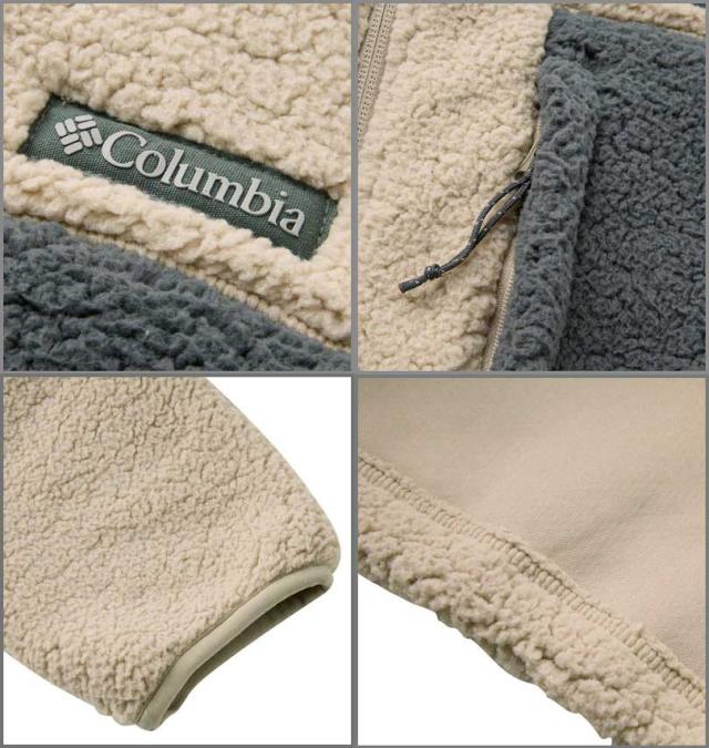 大きいサイズ Columbia マウンテンサイドヘビーウェイトフリース エインシェントフォッシル×シャーク 1X〜6X/1278-3355-1-158