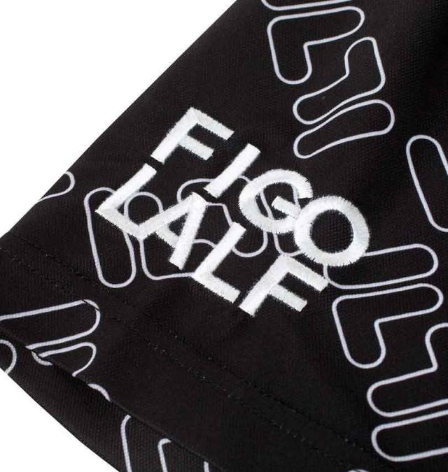大きいサイズ FILA GOLF FILAスクエアプリント 半袖シャツ ブラック 3L 4L 5L 6L/1278-4256-2-158_2