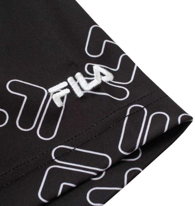 大きいサイズ FILA GOLF FILAスクエアプリント 半袖シャツ ブラック 3L 4L 5L 6L/1278-4256-2-158_3