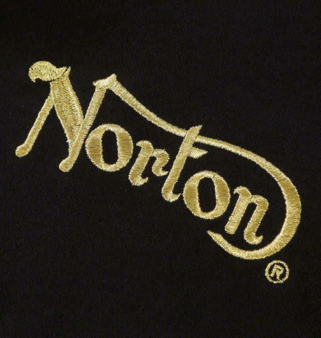 大きいサイズ Norton ノートン 裏毛 フルジップ パーカー ブラック 3L 4L 5L 6L 8L/1278-5326-2-158