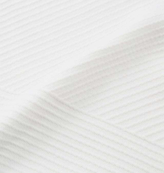 大きいサイズ TETE HOMME バイアスパネル柄 ボリュームネック 長袖 Tシャツ ホワイト 3L 4L 5L 6L/1278-5646-1-158