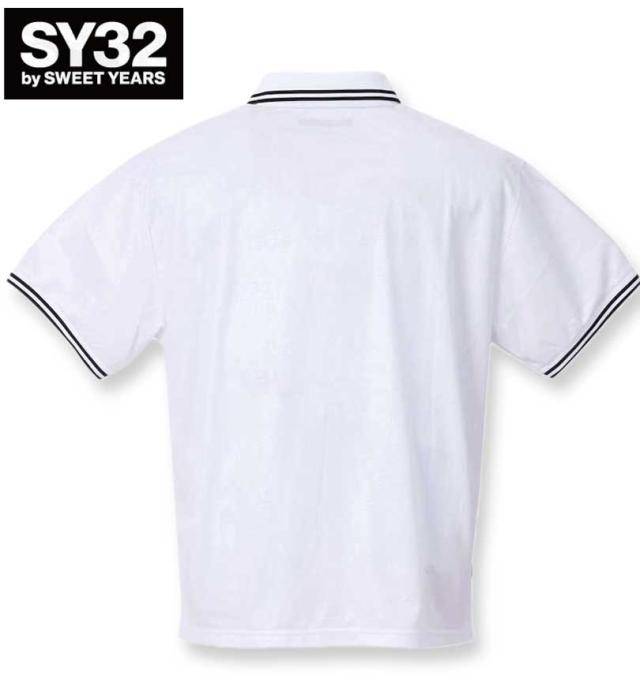 SY32 by SWEET YEARS ゴルフ 半袖 ポロシャツ ホワイト 6L 12784285-2.jpg