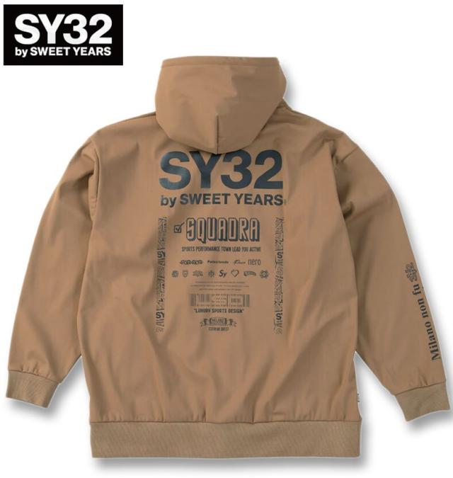 大きいサイズ SY32 by SWEET YEARS 3レイヤー フリース ライニング フルジップ パーカー ベージュ 3L 4L 5L 6L/1278-5605-1-260