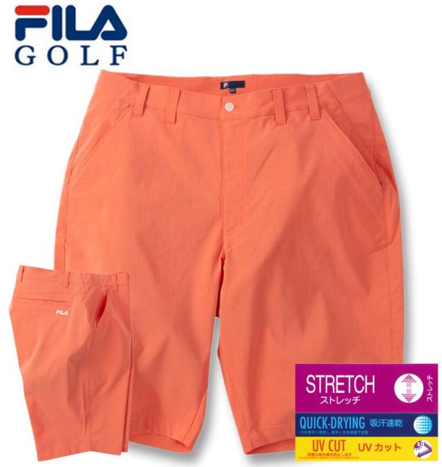 大きいサイズ FILA GOLF コードレーン ゴルフ ハーフパンツ ホワイト×オレンジ 100cm 105cm 110cm 115cm 120cm/1274-6211-2-163