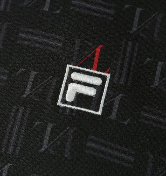 大きいサイズ FILA GOLF ハーフジップ 裏起毛 長袖 シャツ ブラック 3L 4L 5L 6L/1278-5301-2-165