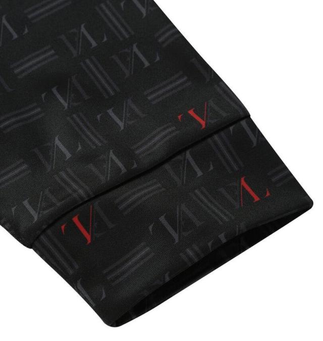 大きいサイズ FILA GOLF ハーフジップ 裏起毛 長袖 シャツ ブラック 3L