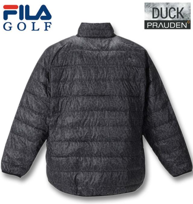 大きいサイズ FILA GOLF ライトダウンブルゾン ブラック 3L 4L 5L 6L/1273-2356-2-168