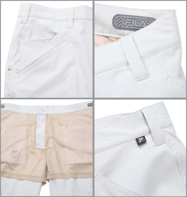 大きいサイズ FILA GOLF 4WAYストレッチ多機能ポケットテーパードパンツ ライトグレー 100cm〜130cm/1274-3215-1-168