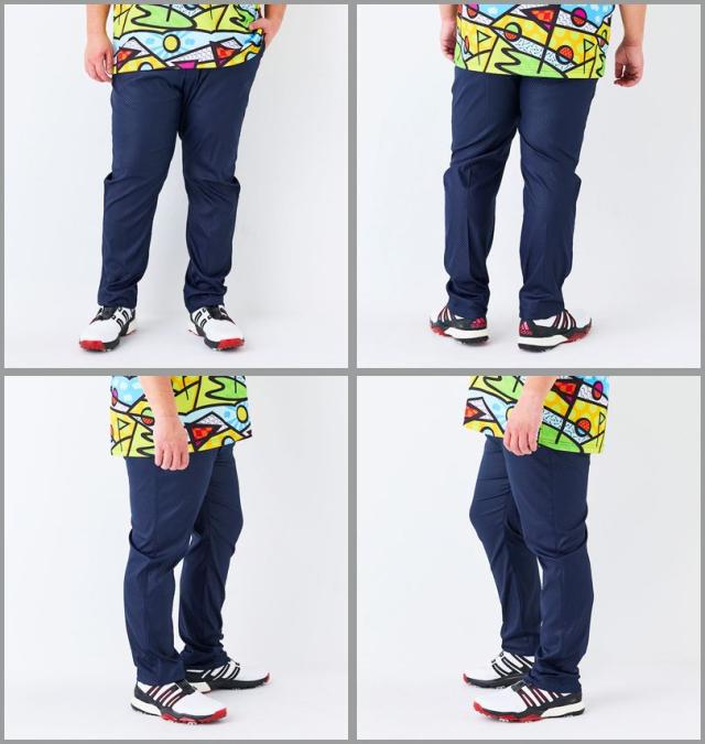 大きいサイズ FILA GOLF エンボス ストレッチ ツイル ストレート パンツ ネイビー 100cm 105cm 110cm 115cm 120cm 130cm/1274-5250-2-168