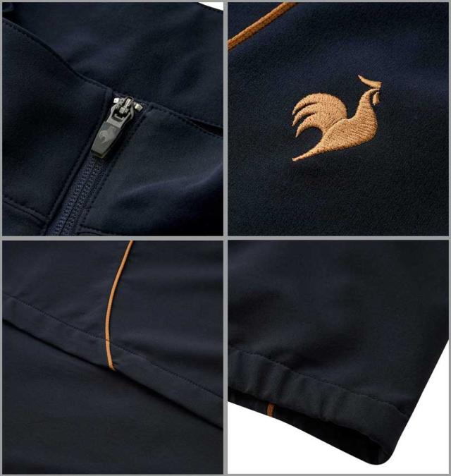 大きいサイズ LE COQ SPORTIF ヒートナビ クロススタンドジャケット ネイビー 3L 4L 5L 6L/1276-3300-1-168