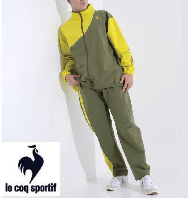 大きいサイズ LE COQ SPORTIF ヒートナビ クロススタンドジャケット ライム 3L 4L 5L 6L/1276-3300-3-168