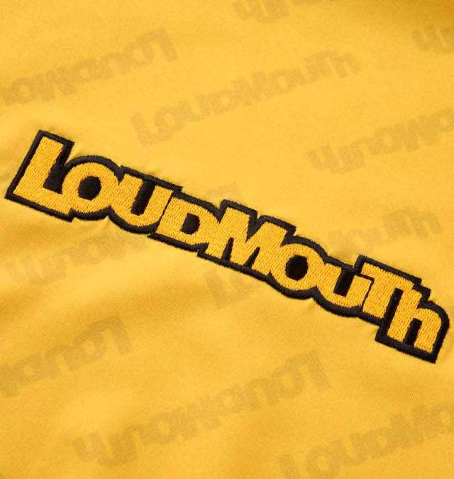 大きいサイズ LOUDMOUTH 裏起毛スムースライト モックネック長袖シャツ イエロー 3L 4L 5L 6L/1278-3325-1-168