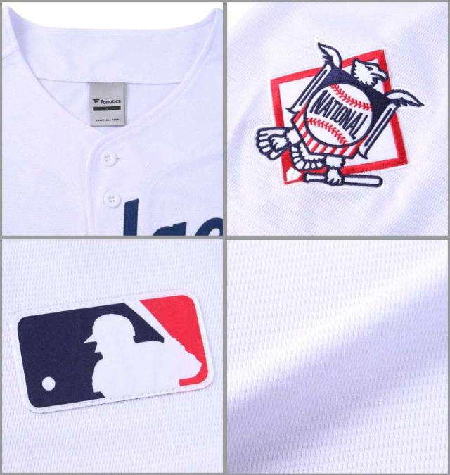 大きいサイズ Fanatics ロサンゼルス・ドジャースベースボールシャツ ホワイト 3L 4L 5L 6L/1278-3556-1-168