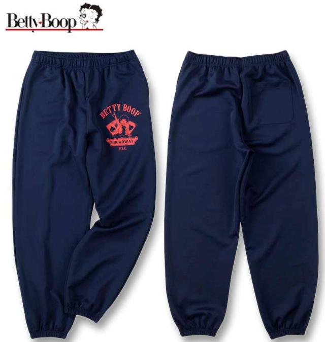 大きいサイズ BETTY BOOP プリント ジャージ 上下セット ネイビー 3L 4L 5L 6L/1278-4632-1-168