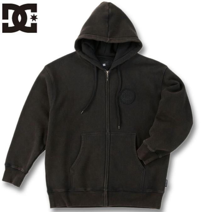 大きいサイズ DCSHOES 25 HIDDEN フルジップ パーカー ブラックブリーチ 3L 4L 5L 6L/1278-5317-2-168