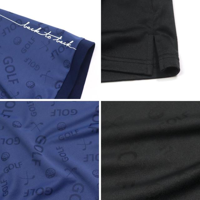 大きいサイズ MIZUNO ミズノ ゴルフ GOLFモチーフ ジャガード モックネック 半袖シャツ 3L 4L 5L 6L/RS-E2JAB069_4