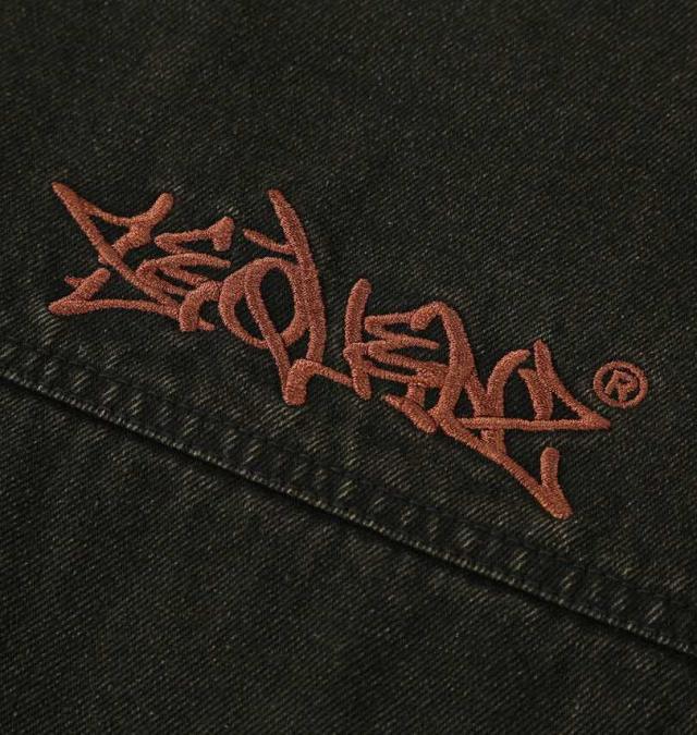 大きいサイズ SEQUENZ ウォッシュド デニム フルジップ パーカー ブラック 3L 4L 5L 6L/1258-5386-2-170