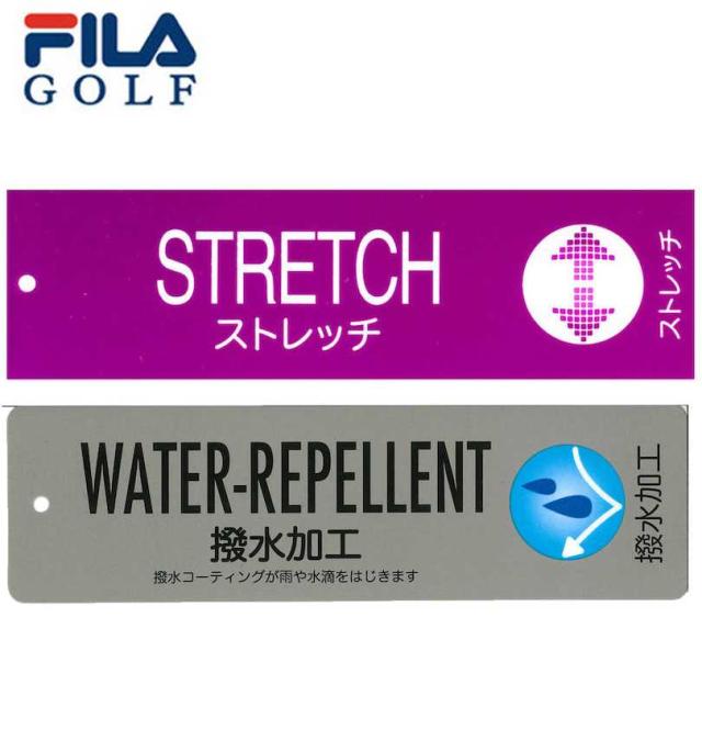 大きいサイズ FILA GOLF 袖脱着 裏メッシュ ストレッチ ブルゾン ブラック 3L 4L 5L 6L/1273-4321-2-170