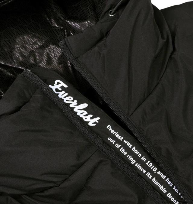 大きいサイズ EVERLAST 防風 ウラアルミ ブルゾン ブラック 3L 4L 5L 6L/1273-5390-2-170