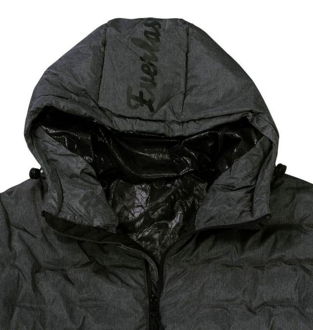 大きいサイズ EVERLAST 防風 ウラアルミ ブルゾン チャコールグレー 3L 4L 5L 6L/1273-5390-3-170