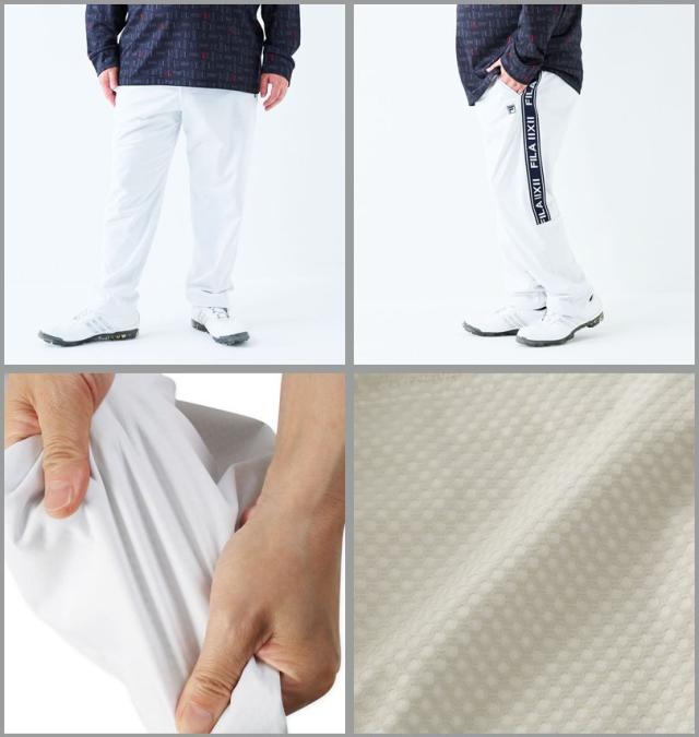 大きいサイズ FILA GOLF 4WAY ライトボンディング パンツ ホワイト 100cm 105cm 110cm 115cm 120cm 130cm/1274-5305-1-170