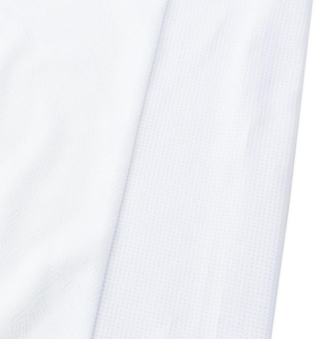 大きいサイズ SY32 by SWEET YEARS ゴルフ サイドメッシュ オリジナルジャガード 半袖 モックネックシャツ ホワイト 3L 4L 5L 6L/1278-5216-1-170