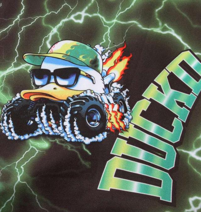 大きいサイズ b-one-soul DUCK DUDEサンダー半袖シャツ グリーン 3L 4L 5L 6L/1257-2200-1-75