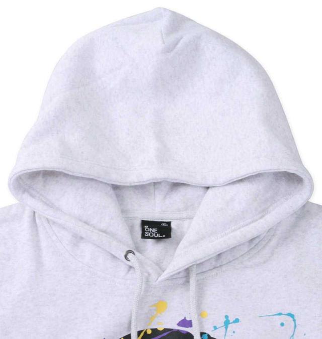 大きいサイズ b-one-soul DUCK DUDE スプラッシュ プルパーカー オートミール 3L 4L 5L 6L/1258-3326-1-75