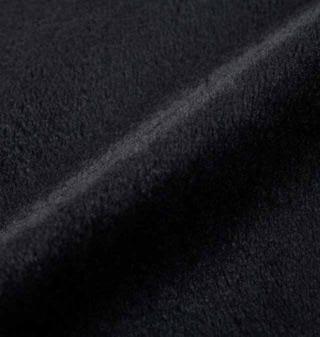 大きいサイズ 黒柴印和んこ堂 ぼあもこ スタンド衿 着る毛布 ブラック 3L 5L/1258-4354-2-75