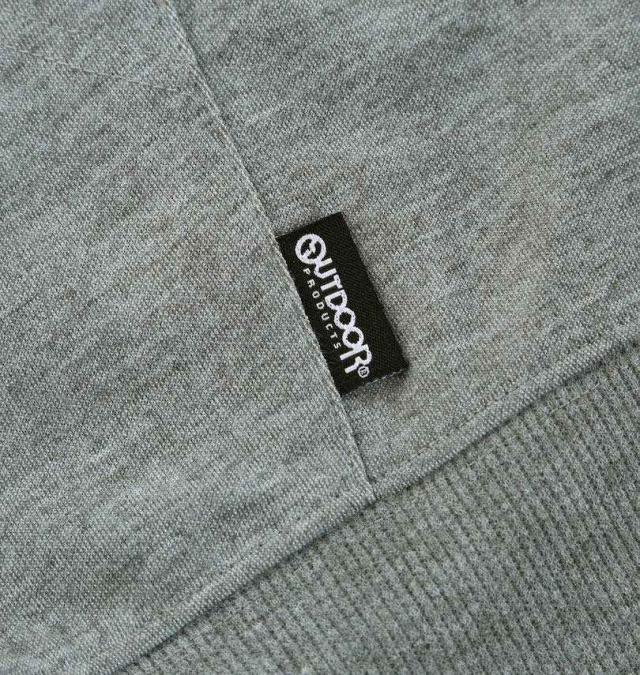 大きいサイズ OUTDOOR PRODUCTS 綿タッチ エステル ダンボール フルジップ パーカー グレー 7L 8L/1258-5311-1-75