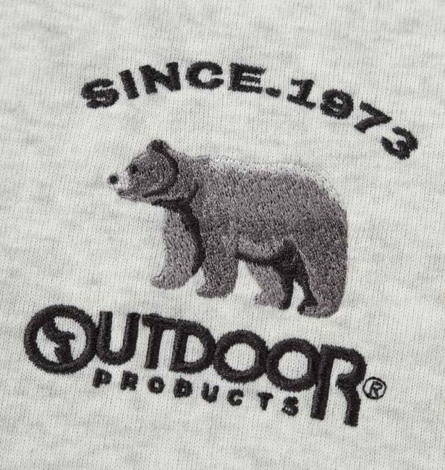 大きいサイズ OUTDOOR PRODUCTS 裏起毛 プルパーカー オートミール 8L/1258-5313-1-75