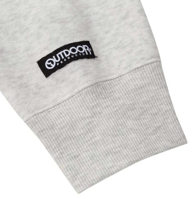 大きいサイズ OUTDOOR PRODUCTS 裏起毛 プルパーカー オートミール 8L/1258-5313-1-75