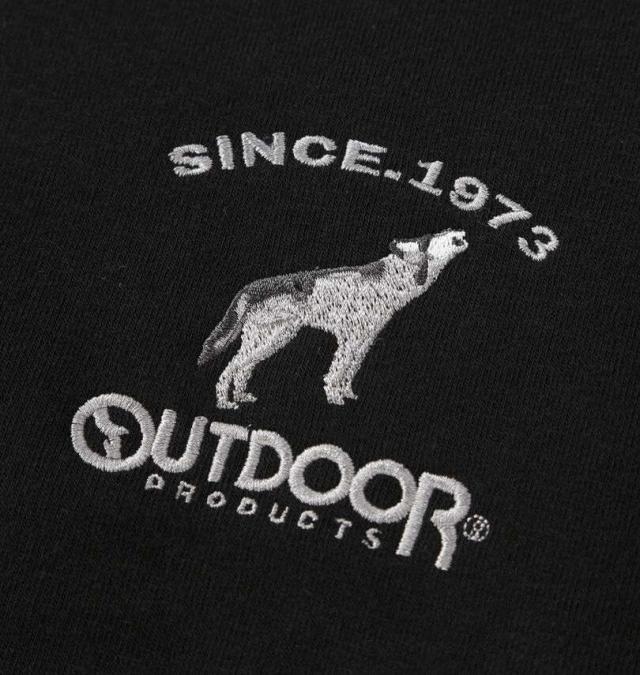 大きいサイズ OUTDOOR PRODUCTS 裏起毛 プルパーカー ブラック 8L/1258-5313-2-75