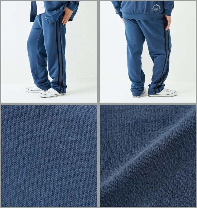 大きいサイズ OCEAN PACIFIC 裏毛 ライン スウェットパンツ ネイビー 3L 4L 5L 6L 8L/1274-5360-1-75