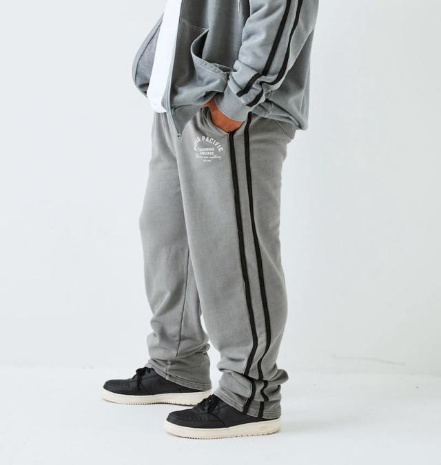 大きいサイズ OCEAN PACIFIC 裏毛 ライン スウェットパンツ カーキグレー 3L 4L 5L 6L 8L/1274-5360-2-75