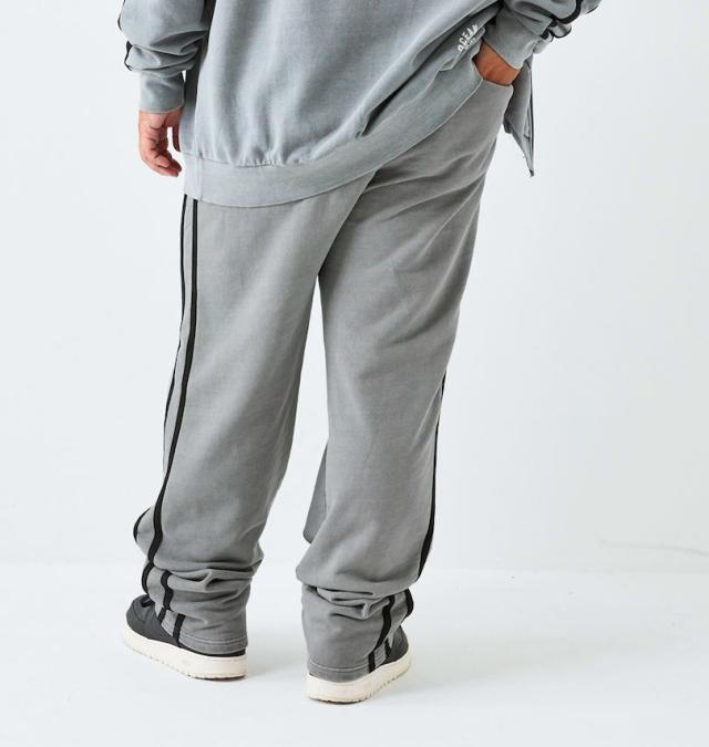 大きいサイズ OCEAN PACIFIC 裏毛 ライン スウェットパンツ カーキグレー 3L 4L 5L 6L 8L/1274-5360-2-75